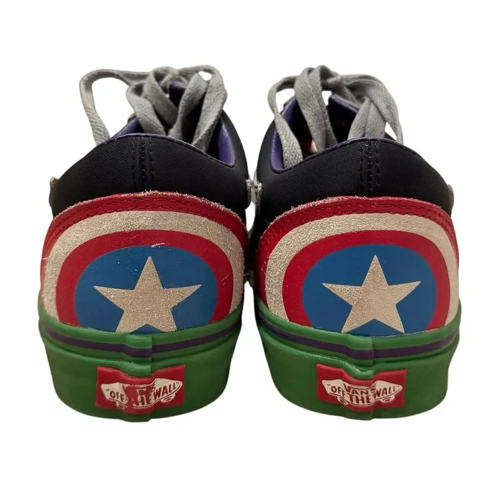 VANS x Marvel Vans Off The‎ Wall Old Skool Shoes - Avengers Size 7 M / 8.5 W